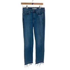 AYR Rocket Straight Raw Hem Medium Wash Jeans Women’s Size 30